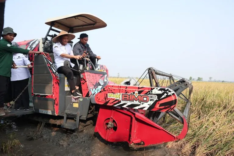 Kawal Target 10,5 Juta Ton GKG, Ahmad Luthfi Genjot Percepatan Tanam Pakai Drone di Sukoharjo