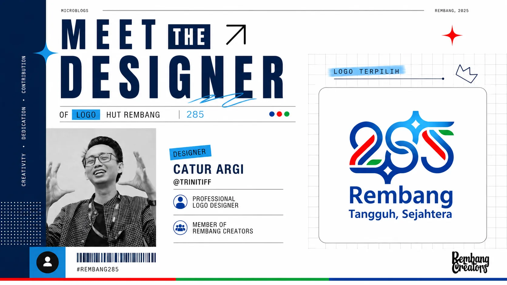 Disindir Mirip 'Jembatan Suramadu', Penggantian Logo Hari Jadi Rembang ke-285 Dianggap Tidak Relevan