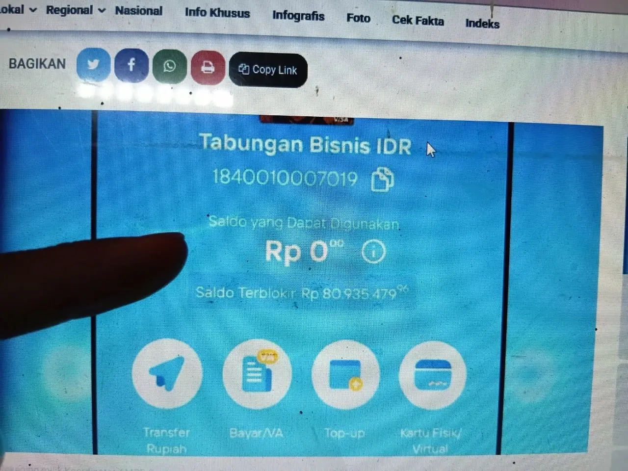 Rekening Botok AMPB Diblokir Bank Mandiri, Upaya Pembungkaman?